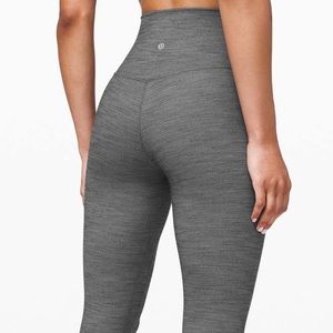 Lululemon Align 25” 6 Gray Heathered Herringbone